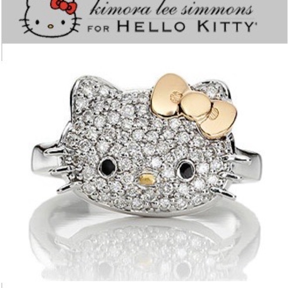 Kimora Lee Simmons hello kitty diamond ring 18k - Picture 9 of 9